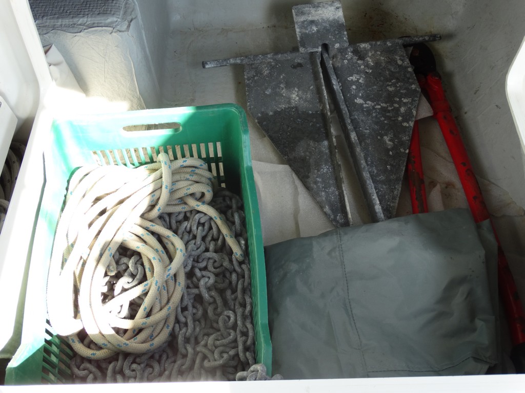 10 spare anchor,ropes