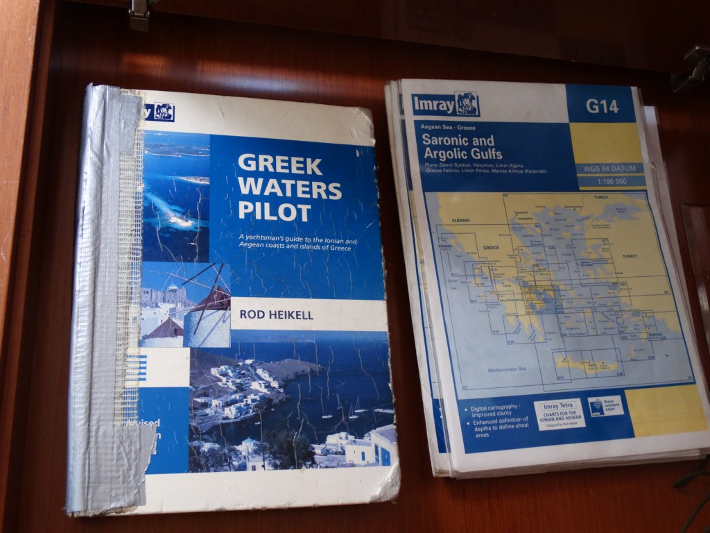 10 greek water pilot, charts, divider, compass, navigation ruler