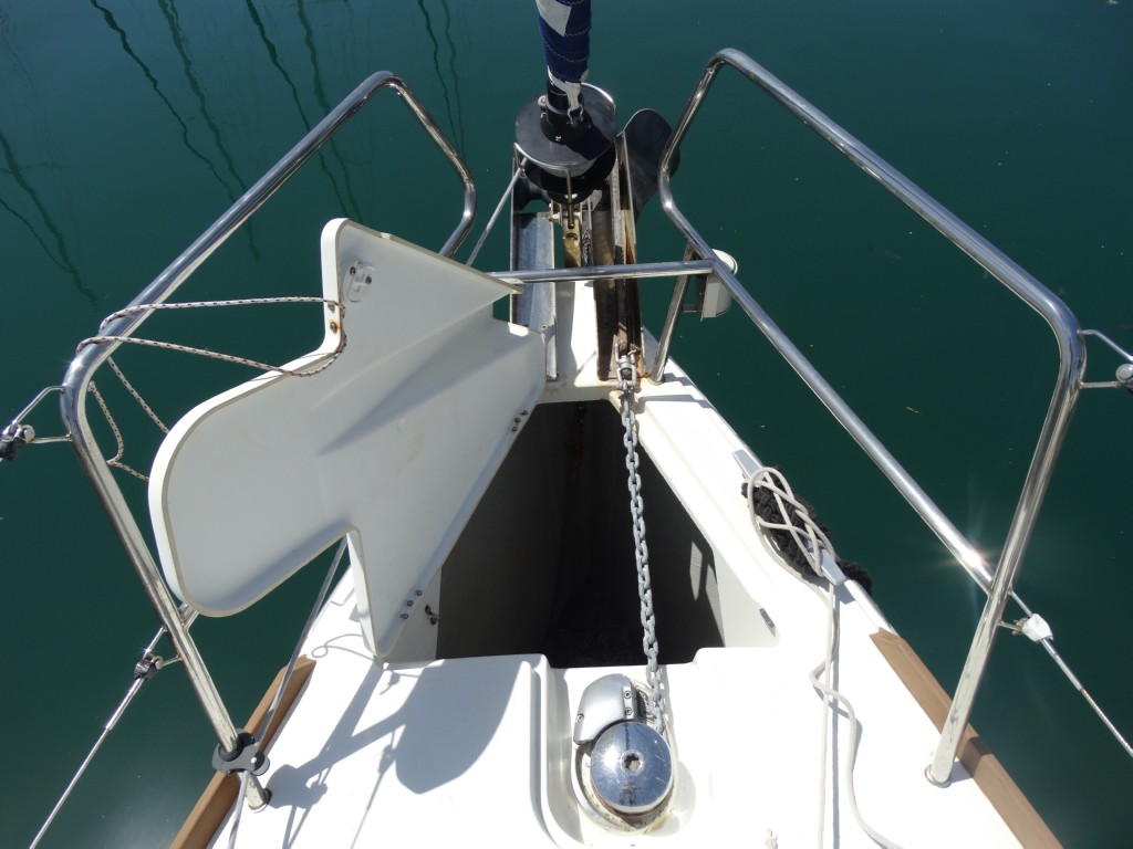 01 anchor winch with chain 100 mt
