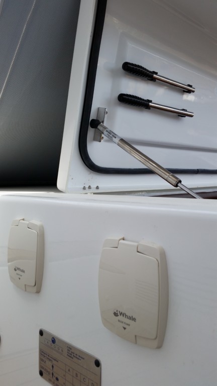Hand bilge pumps and levers