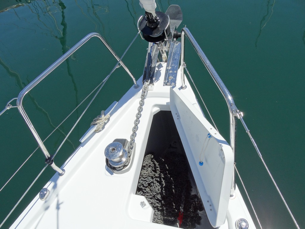 01 anchor winch with chain 100 mt