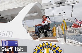 Geoff Holt sailing disabled