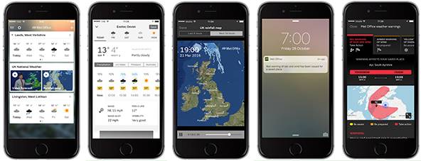 UK met weather apps