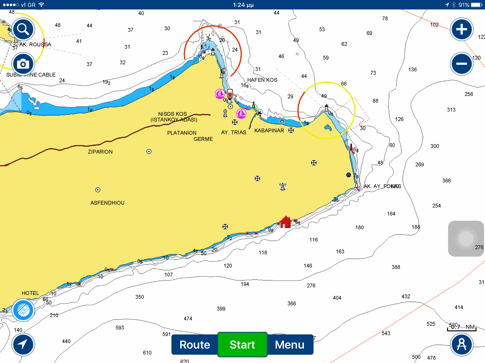 Therma Loutra Map