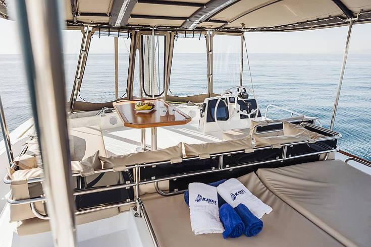 Catamaran cockpit