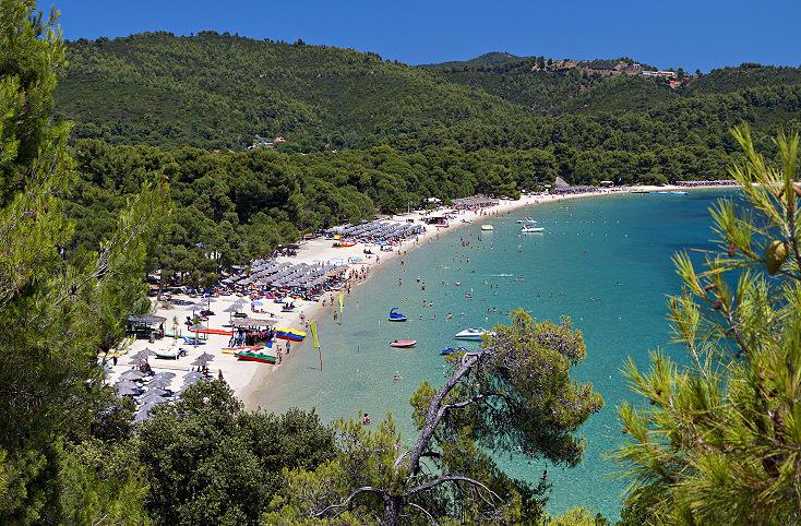 Skiathos, Koukounaries anchoring